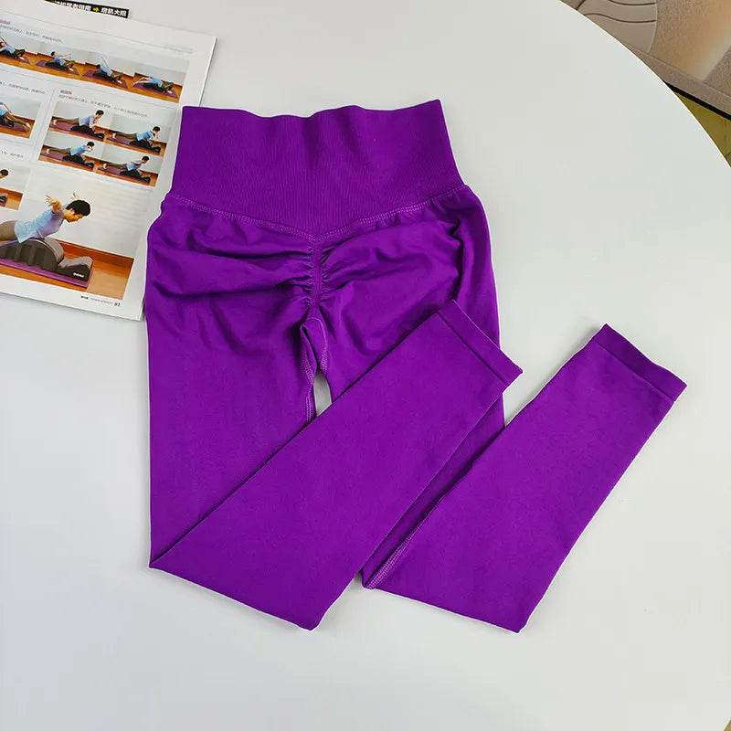 Damen Yoga Set Nahtlos - High Waist Sport-BH & Leggings für Fitness, Gym & Pilates