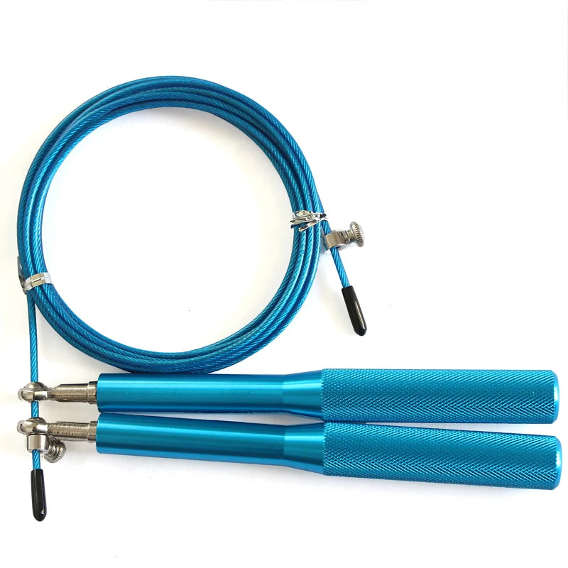 Springseil Speed Rope - Verstellbares Stahlseil 3m für Fitness, Boxing & Gym Training