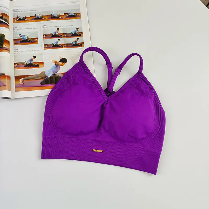 Damen Yoga Set Nahtlos - High Waist Sport-BH & Leggings für Fitness, Gym & Pilates