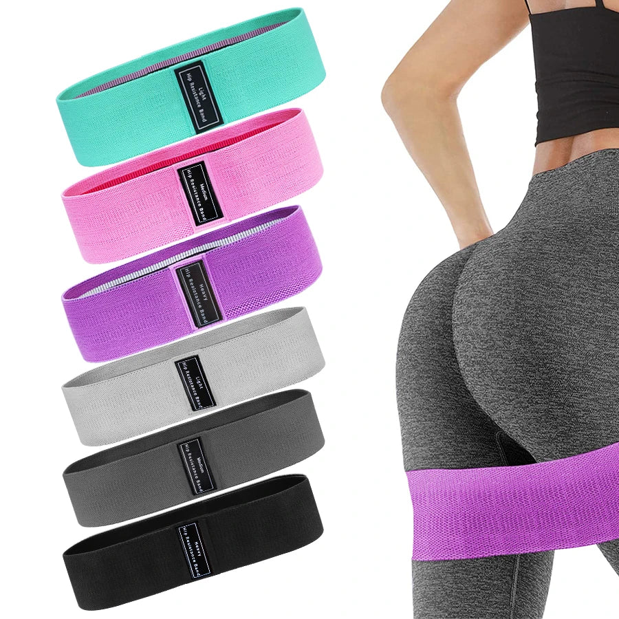 Resistance Bands Fitnessband, Fitnessbänder Stoff Widerstandsbänder für Krafttraining Muskelaufbau Hip Beintraining, Gymnastikband für Workout Yoga Pilates