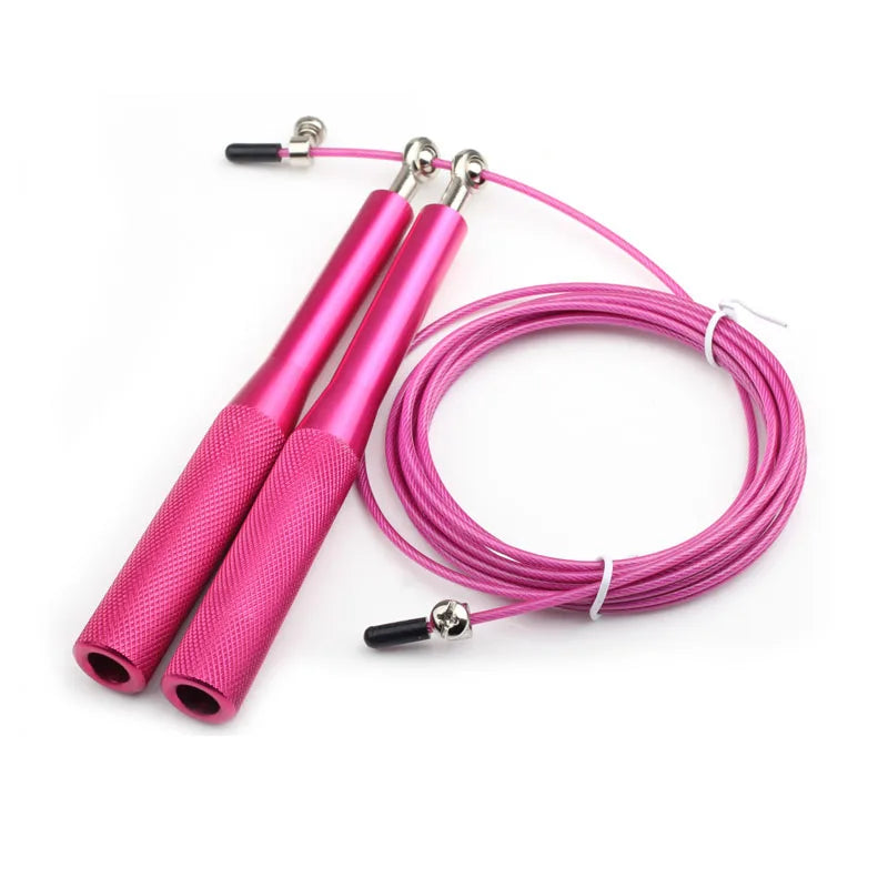 Springseil Speed Rope - Verstellbares Stahlseil 3m für Fitness, Boxing & Gym Training