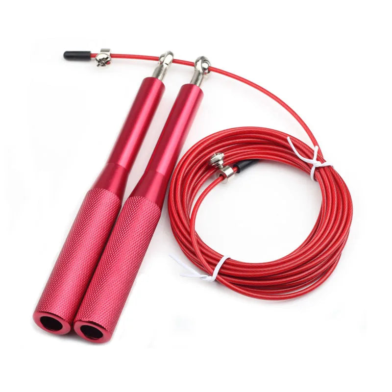 Springseil Speed Rope - Verstellbares Stahlseil 3m für Fitness, Boxing & Gym Training