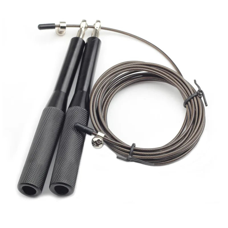 Springseil Speed Rope - Verstellbares Stahlseil 3m für Fitness, Boxing & Gym Training