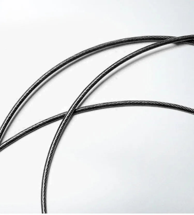 Springseil Speed Rope - Verstellbares Stahlseil 3m für Fitness, Boxing & Gym Training