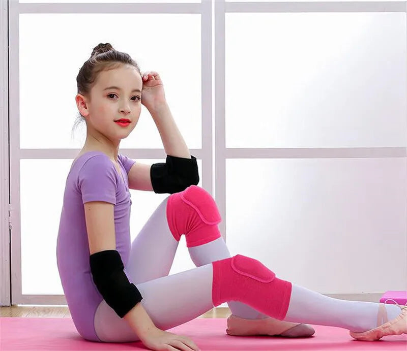 Knieschoner Fitness Training - 1 Paar elastische Kniebandagen mit verdicktem Schwamm für Sport & Arthritis