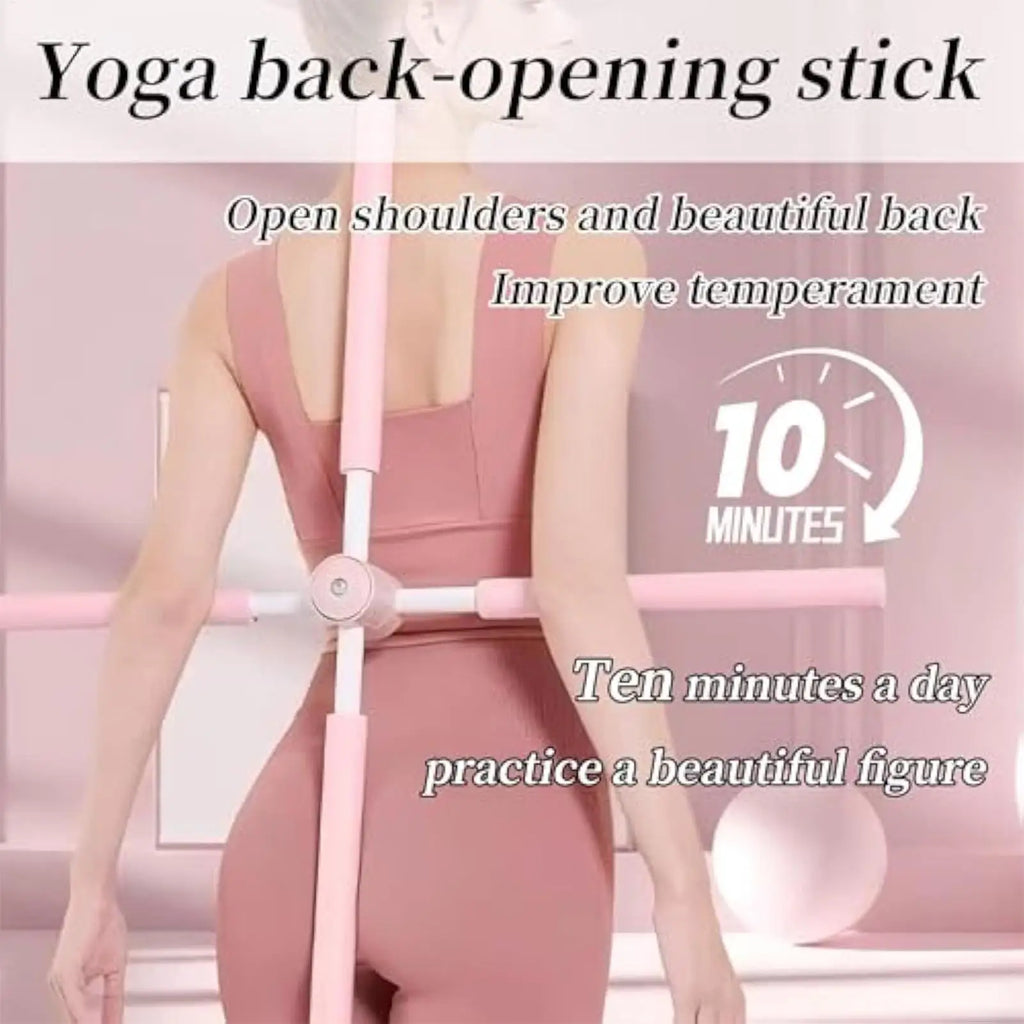 Yoga Haltungskorrektur-Stab - Teleskop Pilates Posture Corrector für Fitness & Training