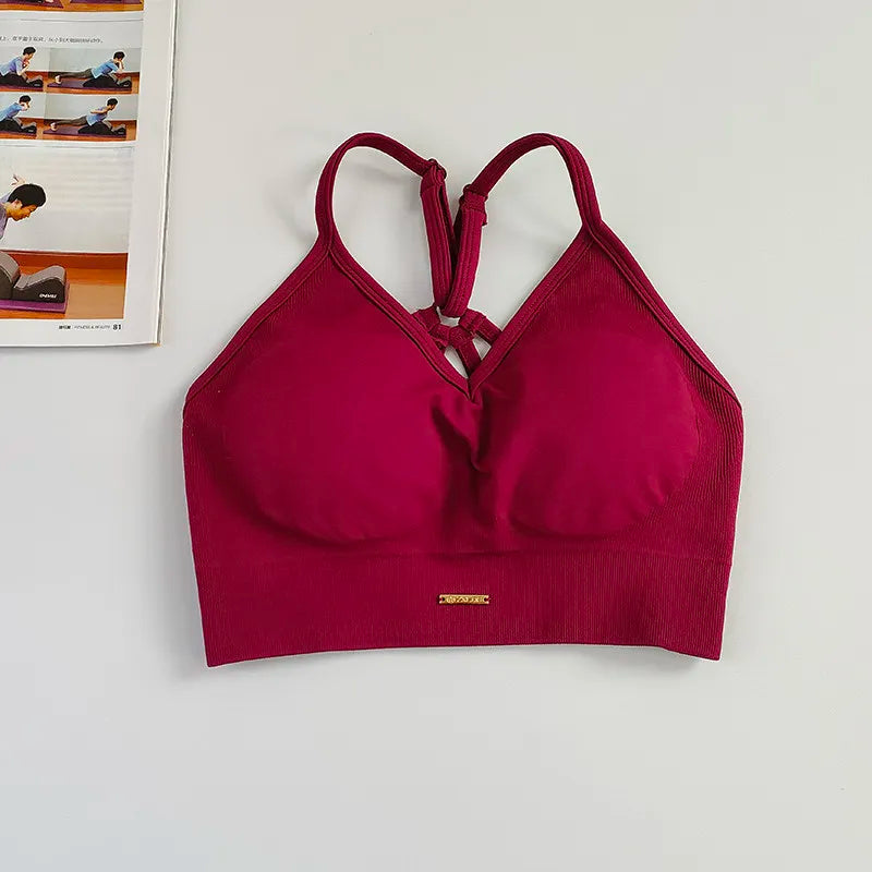 Damen Yoga Set Nahtlos - High Waist Sport-BH & Leggings für Fitness, Gym & Pilates