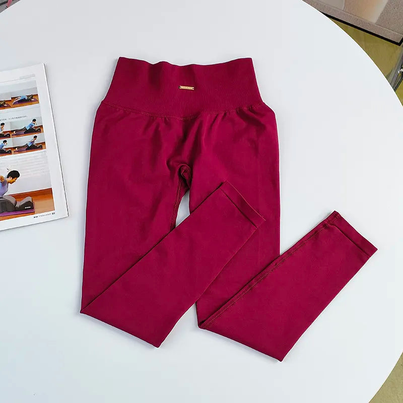 Damen Yoga Set Nahtlos - High Waist Sport-BH & Leggings für Fitness, Gym & Pilates