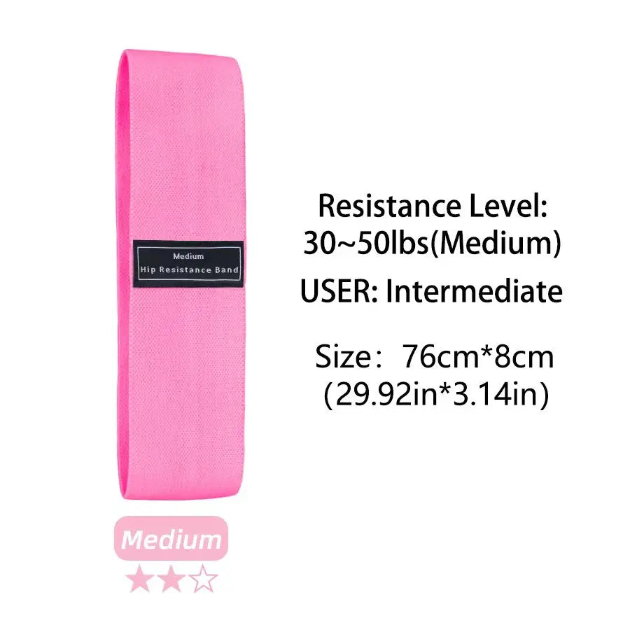 Resistance Bands Fitnessband, Fitnessbänder Stoff Widerstandsbänder für Krafttraining Muskelaufbau Hip Beintraining, Gymnastikband für Workout Yoga Pilates