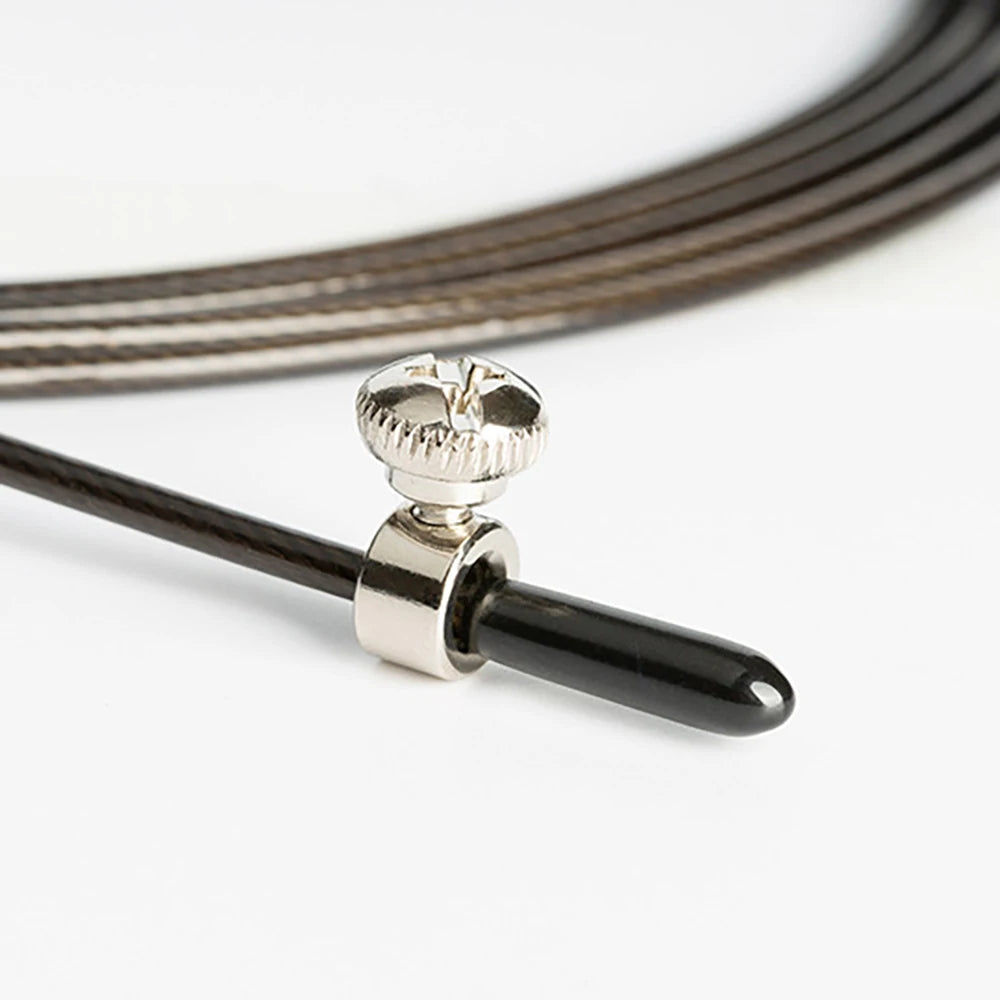 Springseil Speed Rope - Verstellbares Stahlseil 3m für Fitness, Boxing & Gym Training