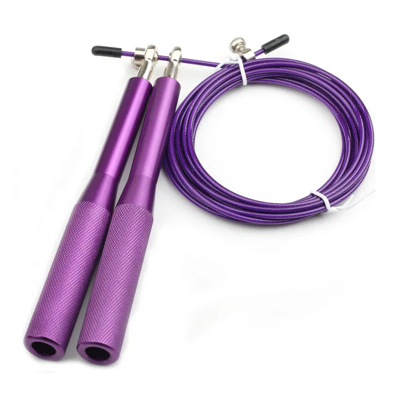 Springseil Speed Rope - Verstellbares Stahlseil 3m für Fitness, Boxing & Gym Training